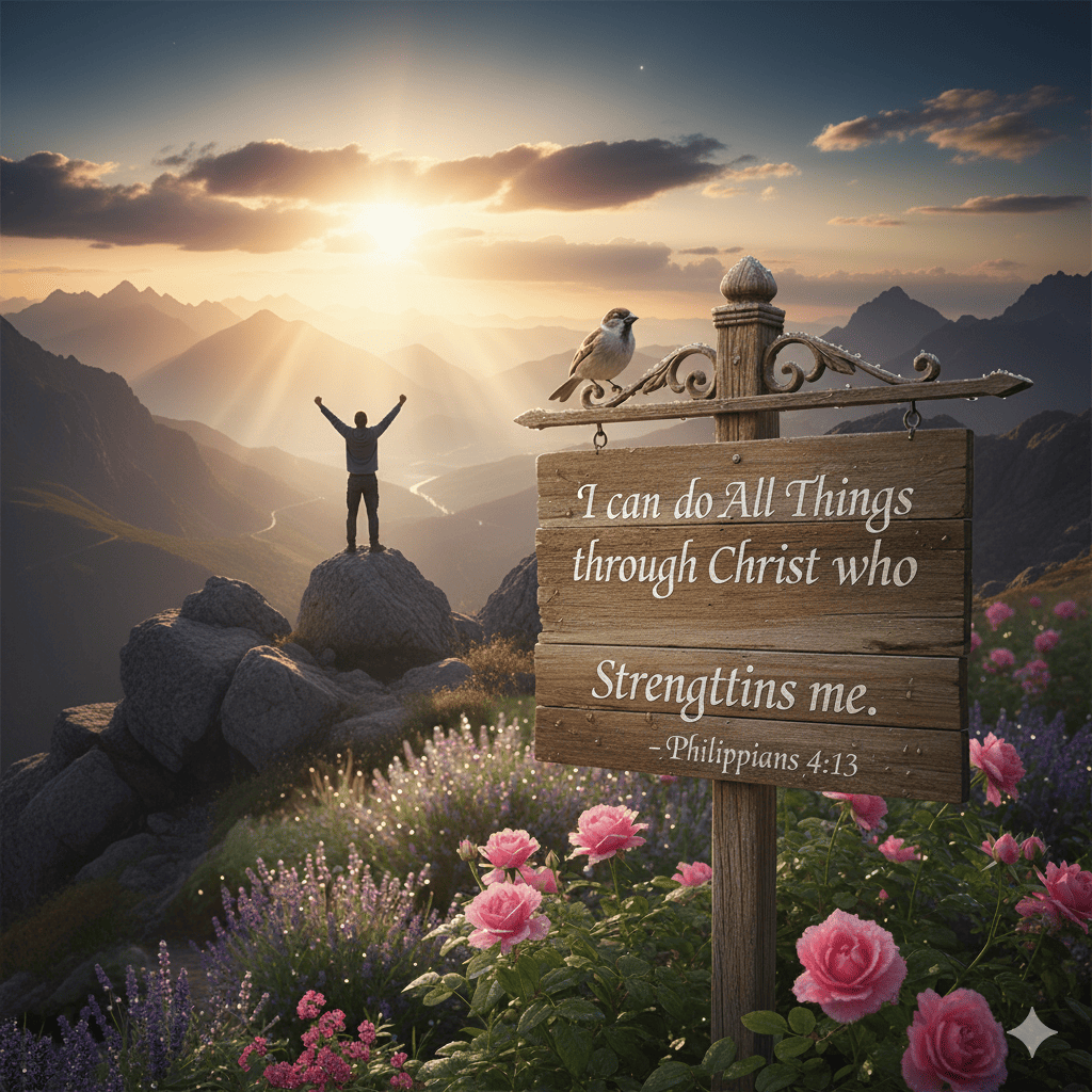 "I can do all things through Christ who strengthens me." - Philippians 4:13