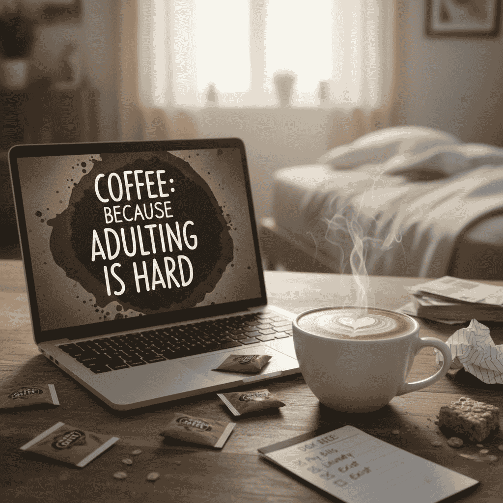 Coffee: because adulting is hard