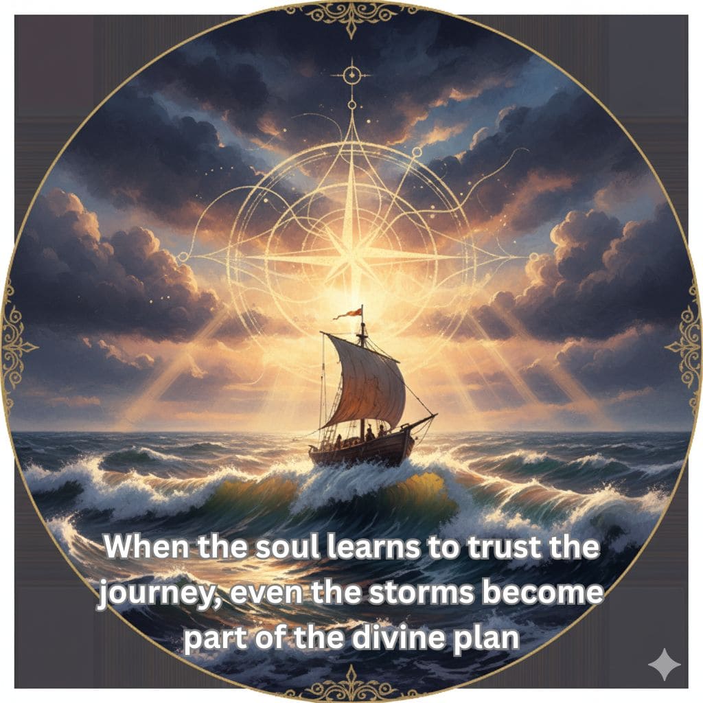 When the soul learns to trust the journey, even the storms become part of the divine plan