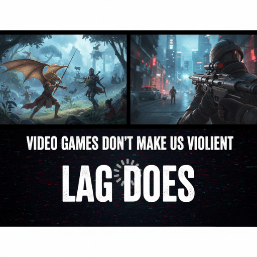 Video games don't make us violent. Lag does.