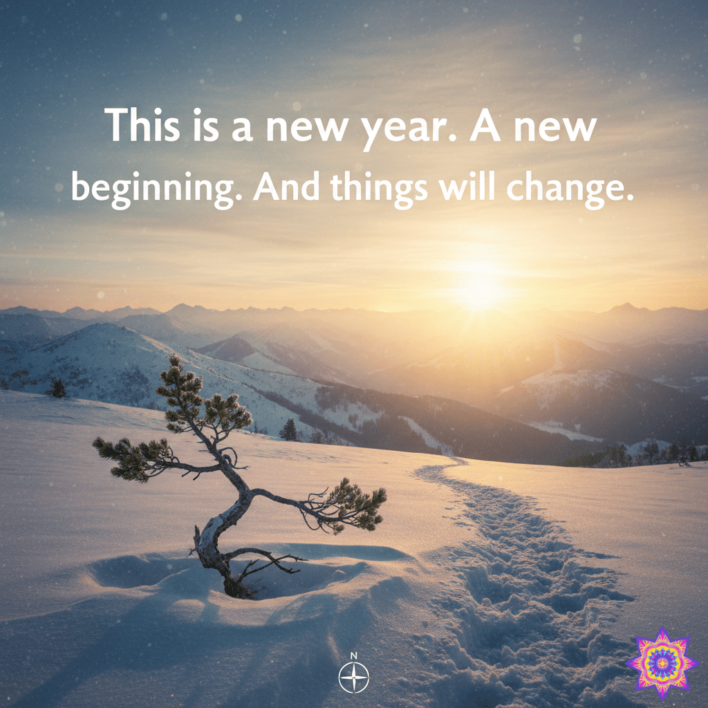 This is a new year. A new beginning. And things will change.