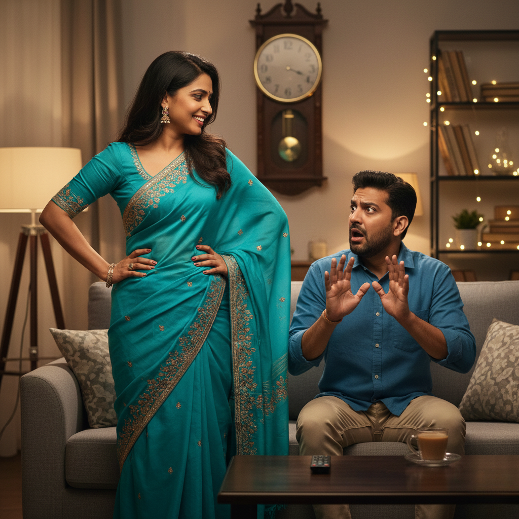 पत्नी: "सुनो जी, मैं कैसी लग रही हूँ?" पति: "भगवान कसम, आँखें हटा ही नहीं पा रहा…" पत्नी: "सच में? इतनी सुंदर लग रही हूँ?" पति: "नहीं, डर लग रहा है कुछ ग़लत बोल दूँ तो मुसीबत हो जाएगी।"