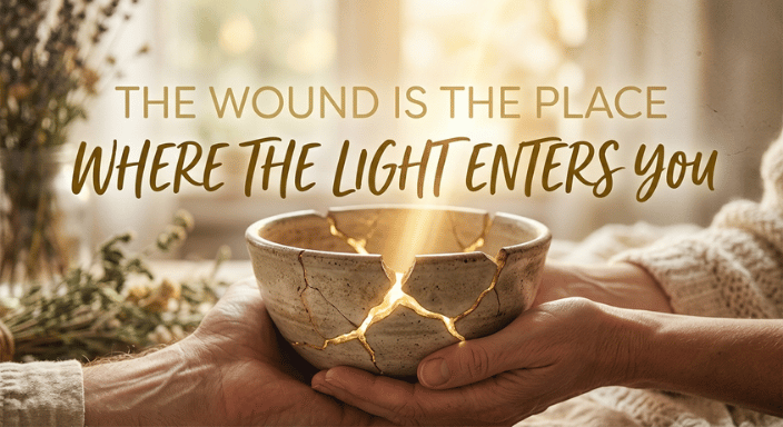 The wound is the place where the Light enters you.