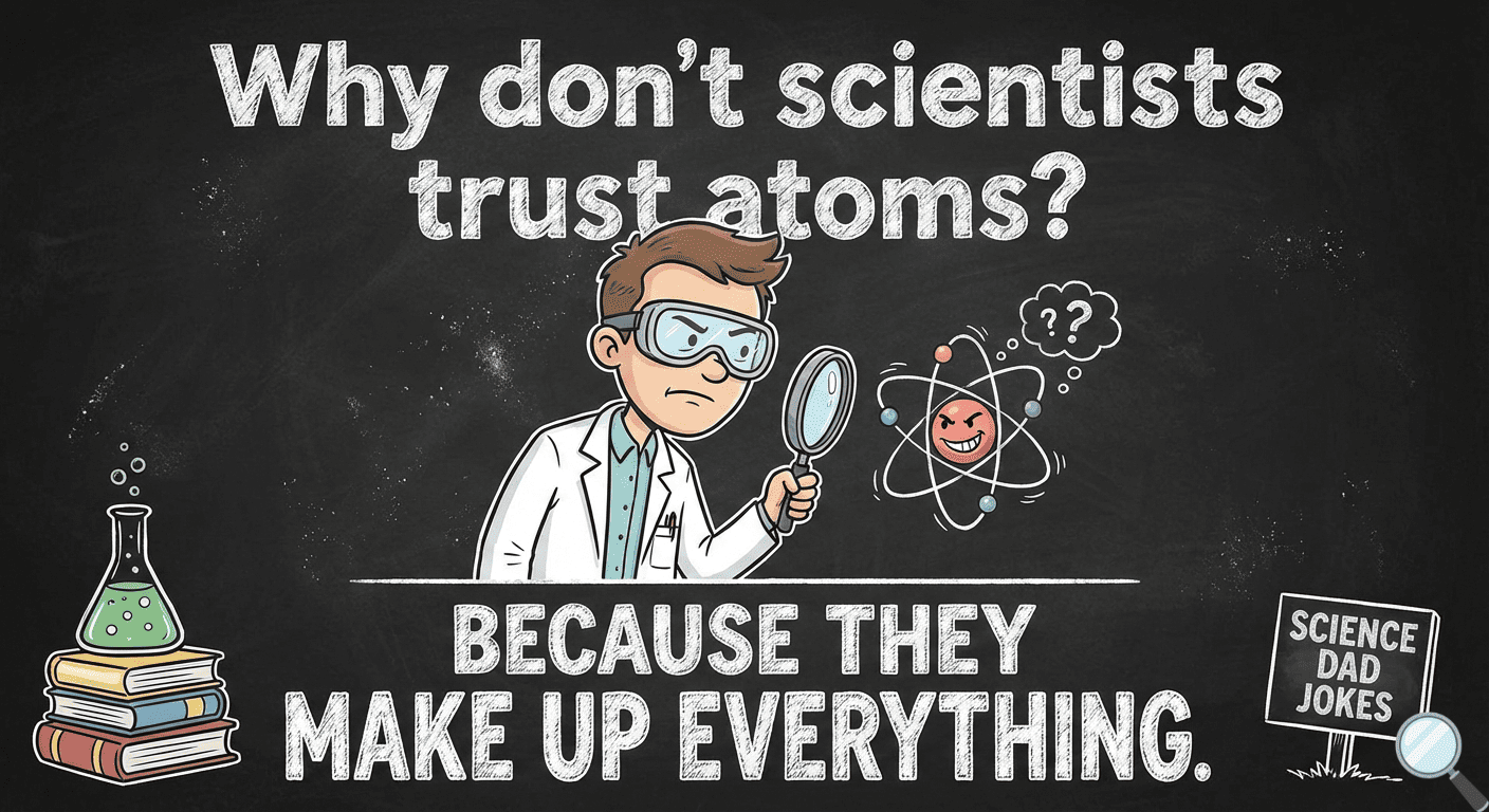 Why don't scientists trust atoms? Because they make up everything